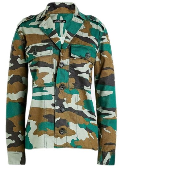 NWT J. Crew Mercantile Camouflage Utility Jacket - Picture 1 of 5